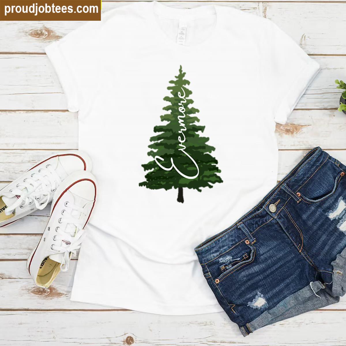 Evermore Pine Tree Graphic Tee Shirt