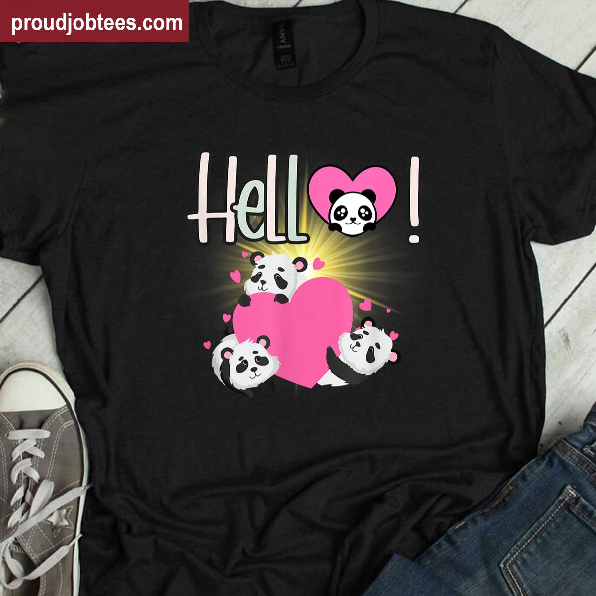 Funny Bear Hello Tee Shirt