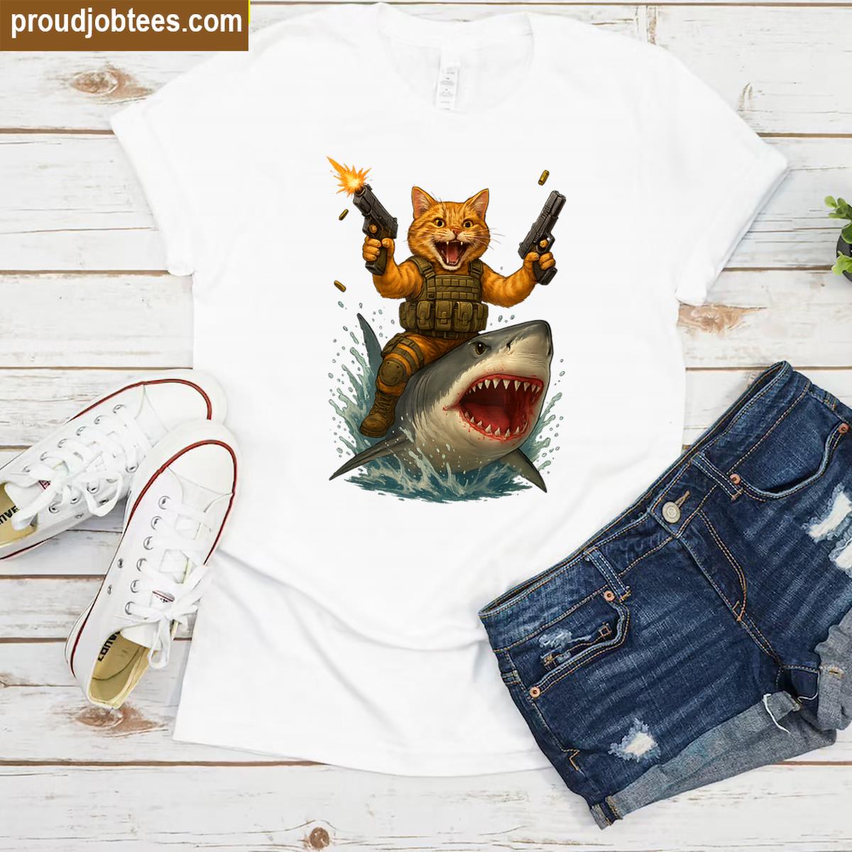 Funny Cat Meme Graphic Tee Shirt