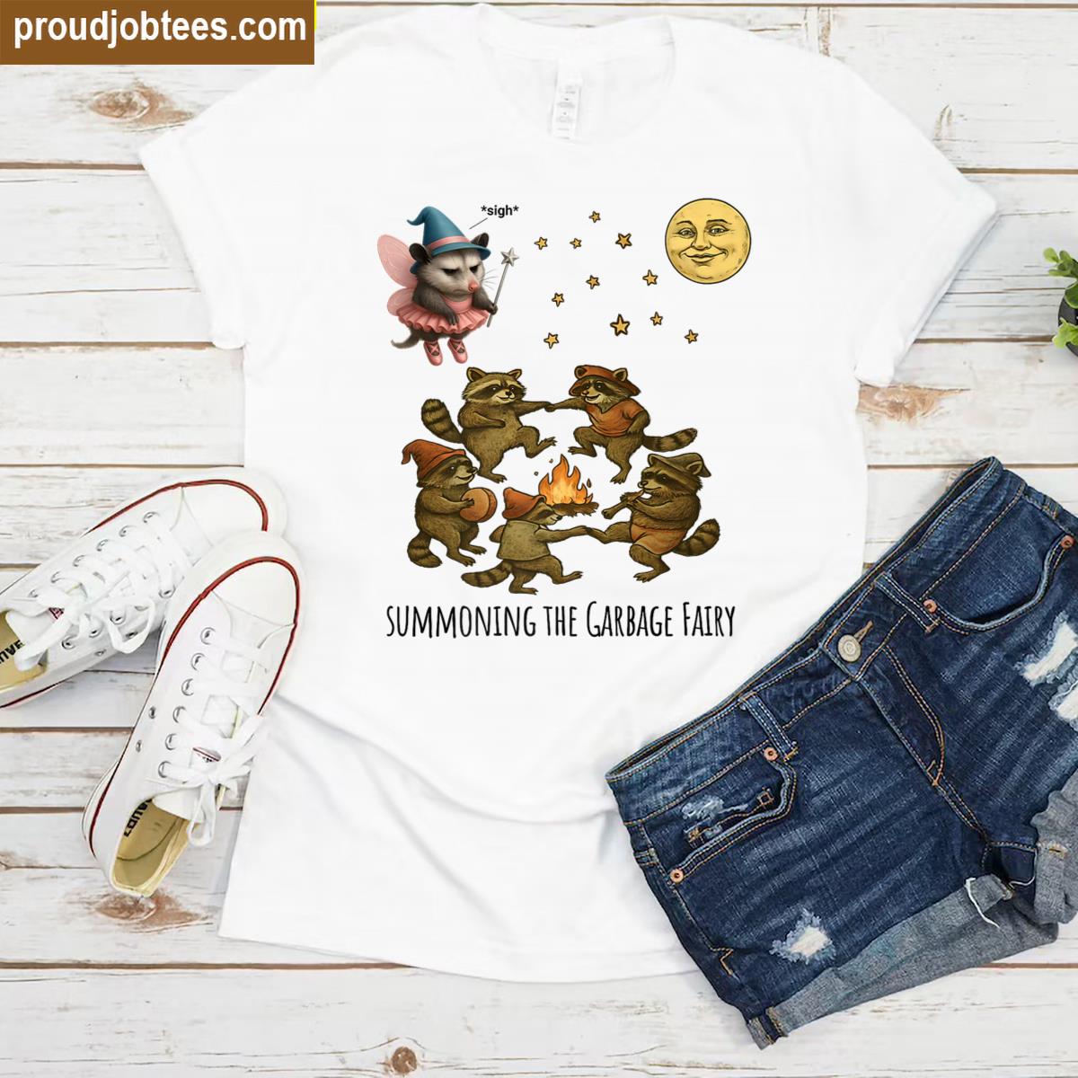 Funny Racoons Garbage Fairy Shirt