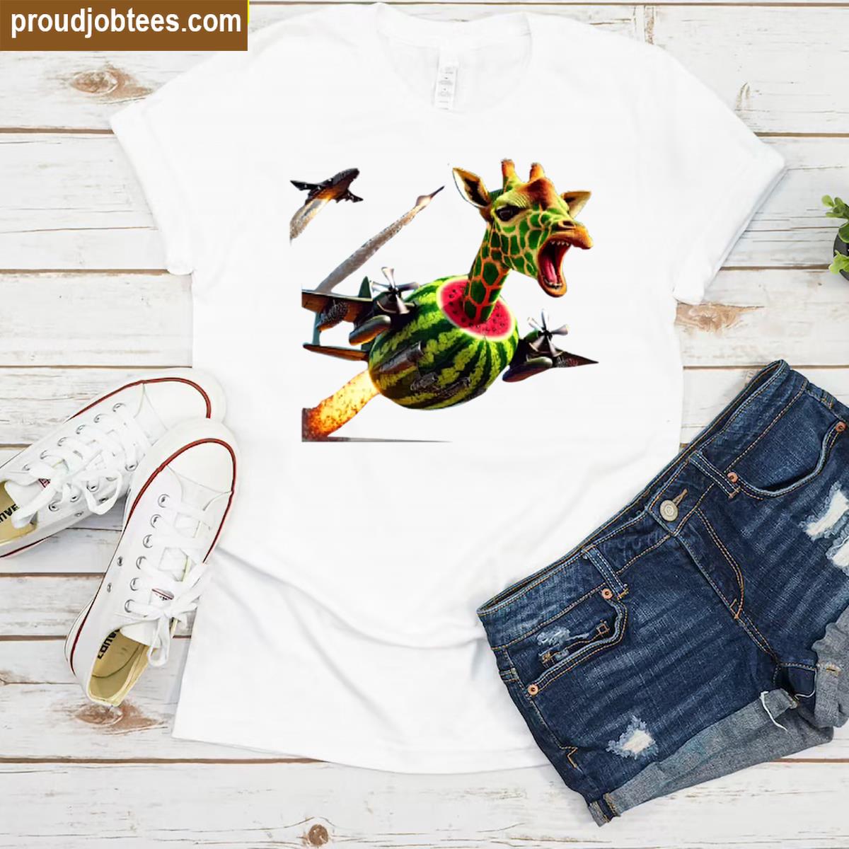 Giraffa Meloniera Brainrot Tee Shirt