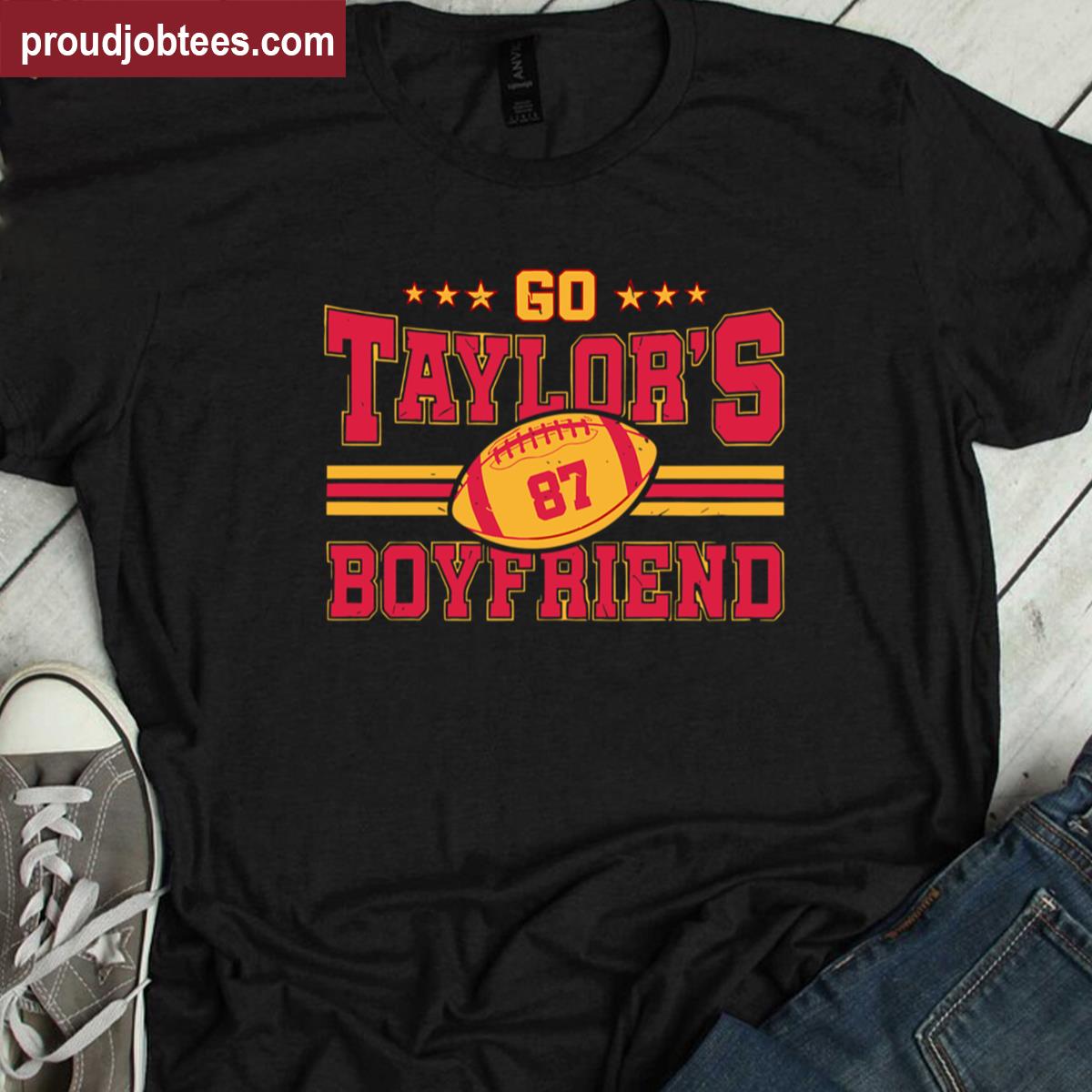 Go Taylors Boyfriend Sports Tee Travis Kelce 87 Shirt