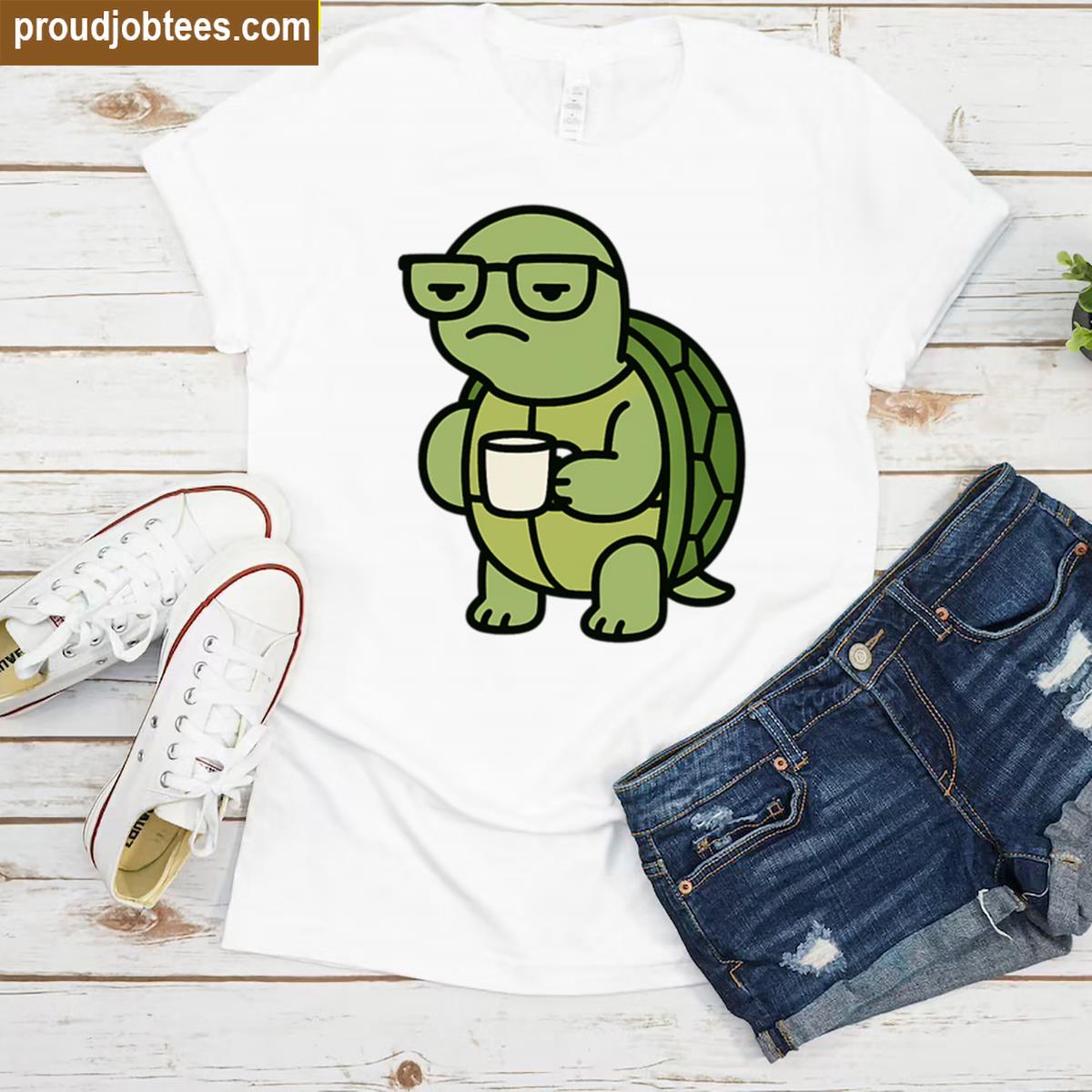 Grumpy Turtle Coffee Casual Shirt