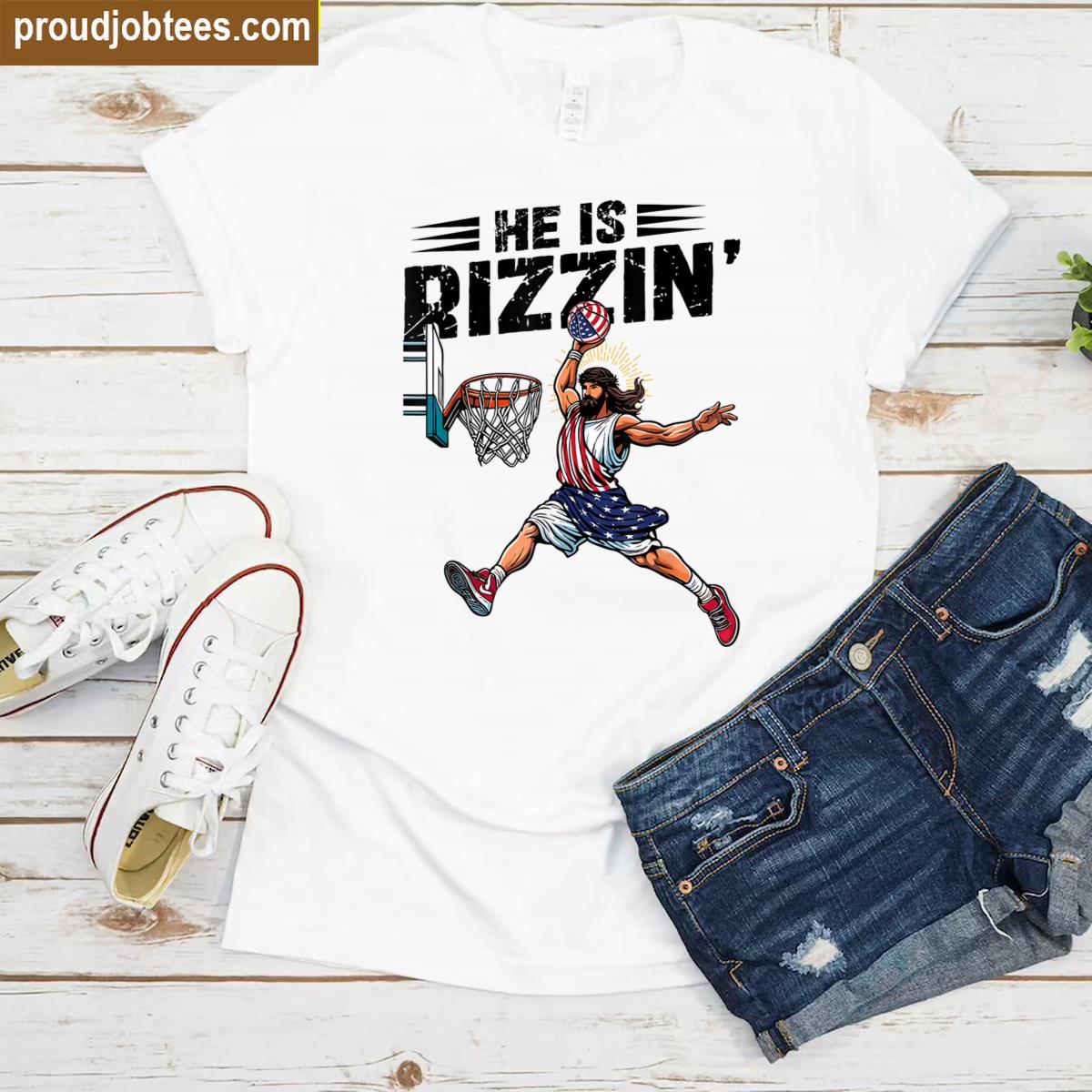 He Is Rizzin Sports Rizz Tee Shirt