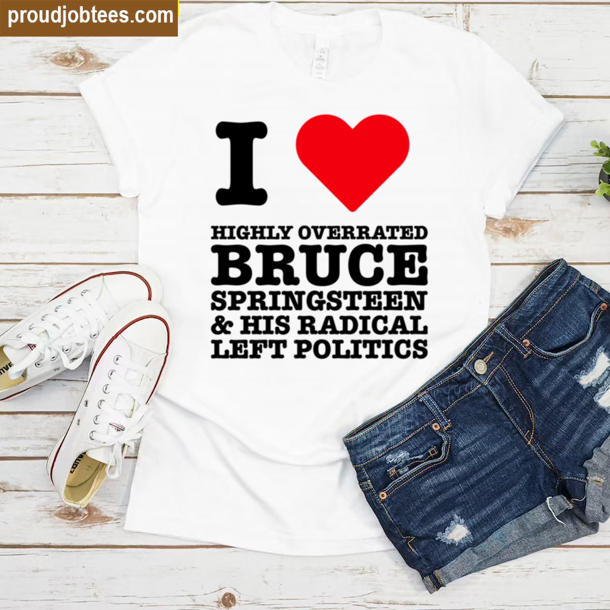 I Love Trump Politics Graphic Tee Shirt