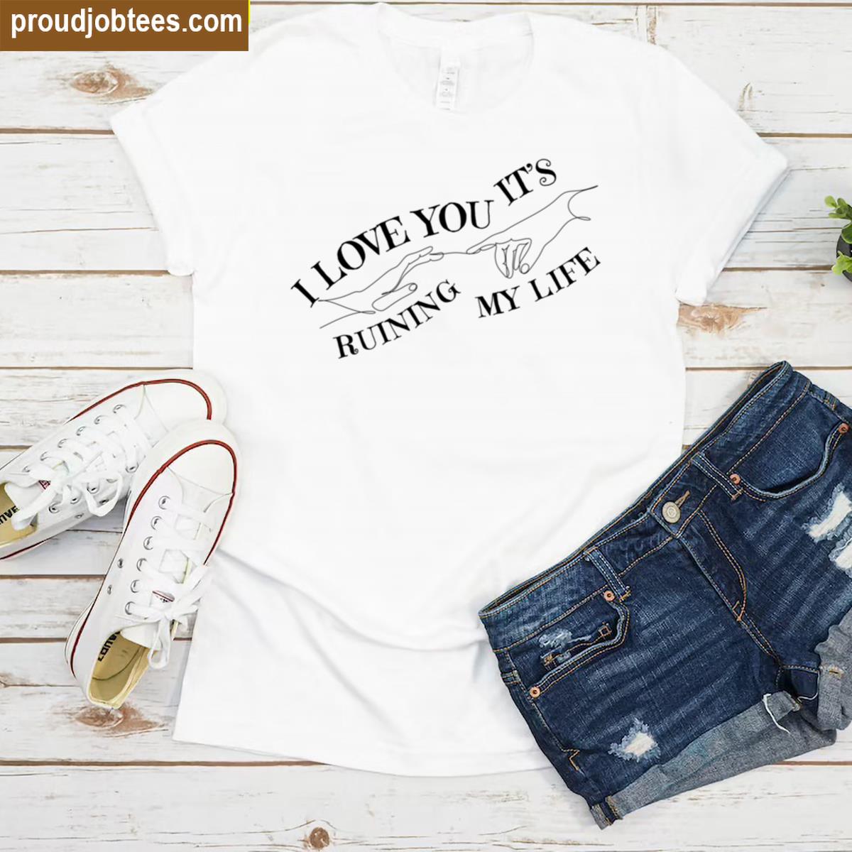 I Love You Literary Graphic Tee Shirt
