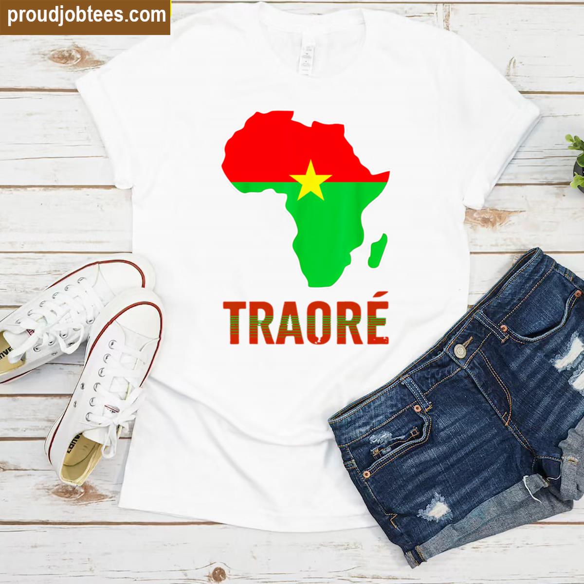 Ibrahim Traore Africa Vintage Tee Shirt