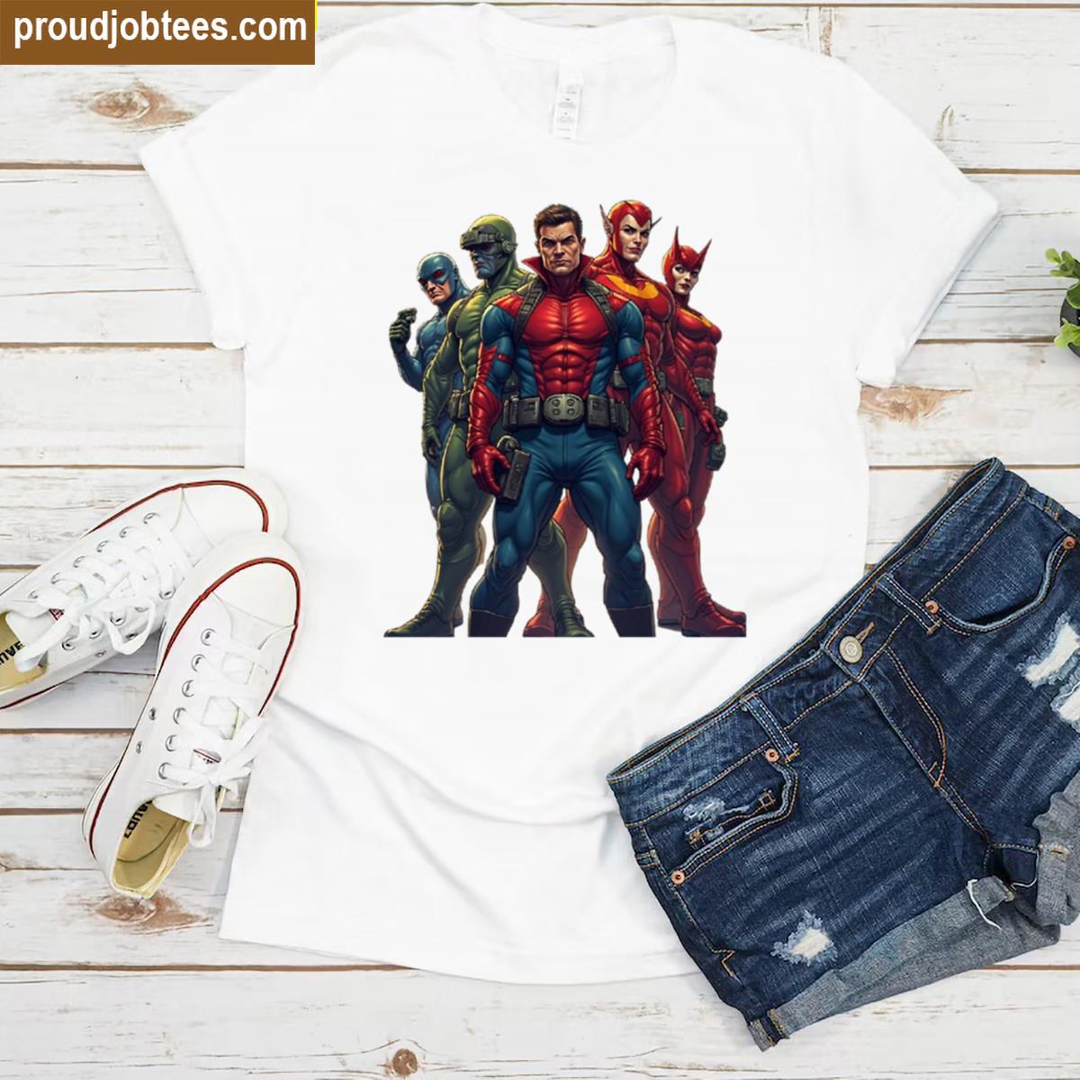 Ironic Thunderbolts Graphic Tee Shirt