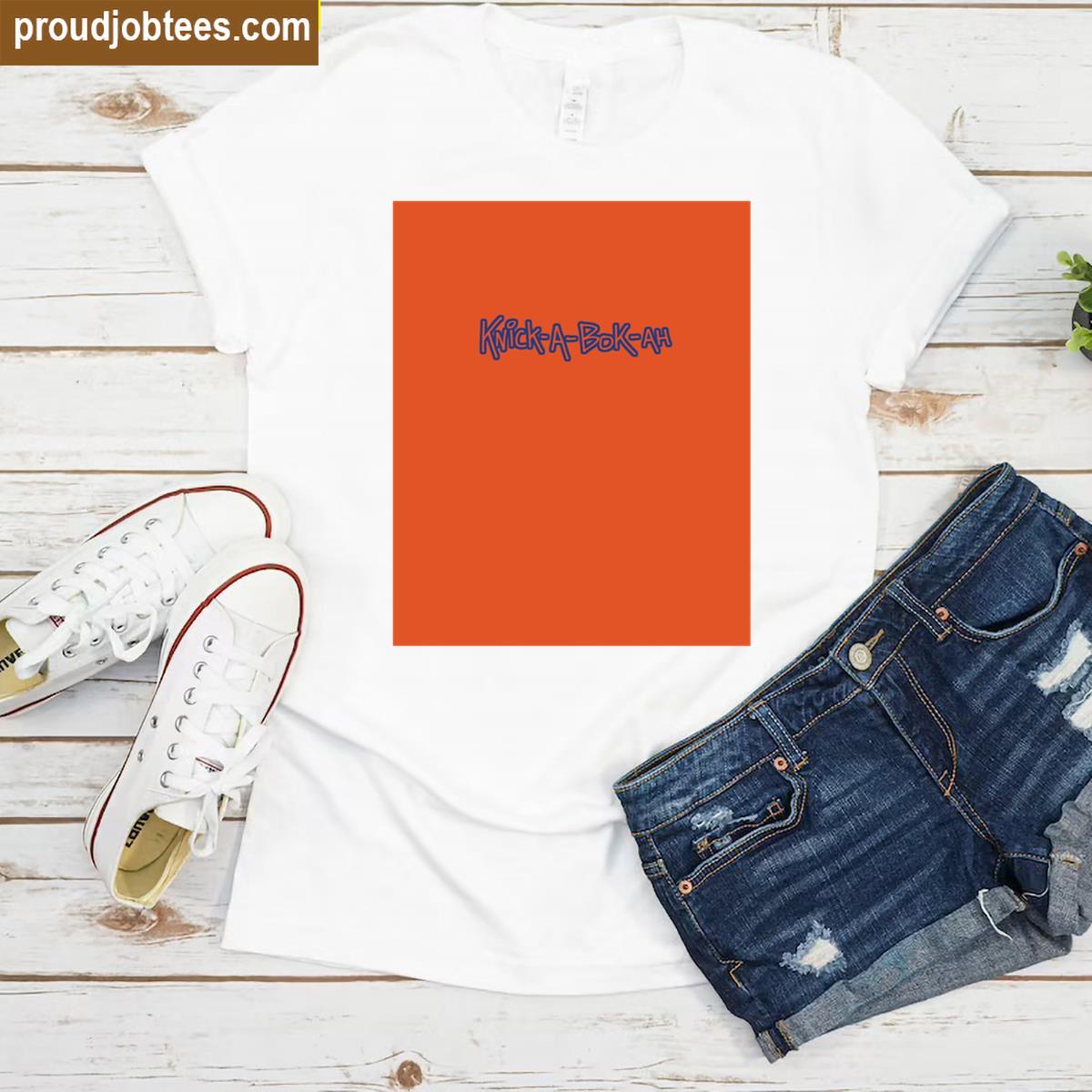Knick A Bok Ah Orange Shirt