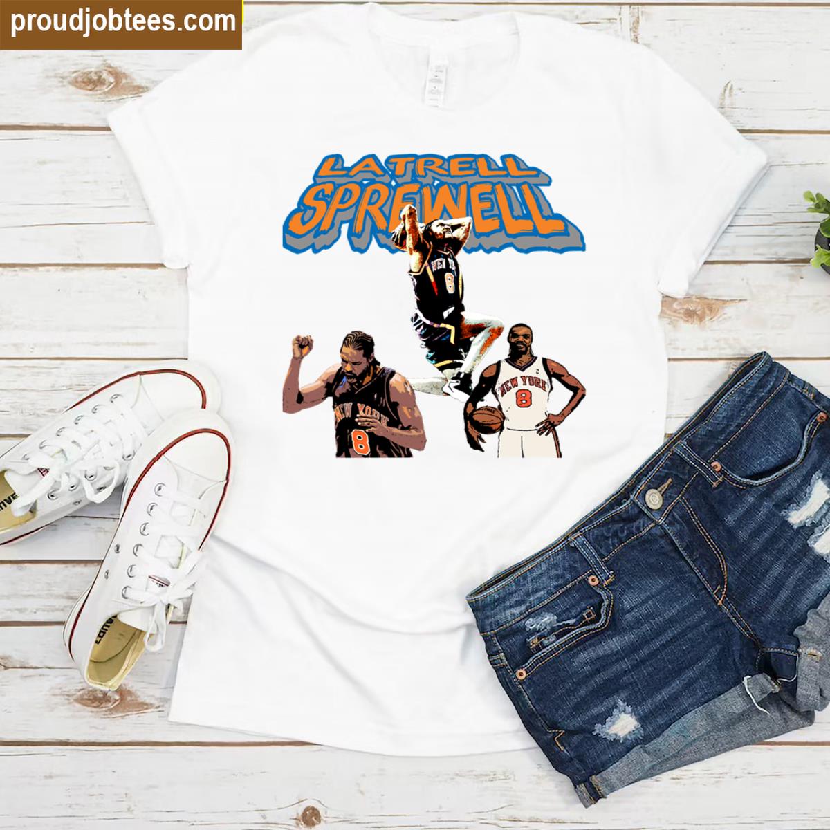 Latrell Sprewell New York Knicks Tee Shirt