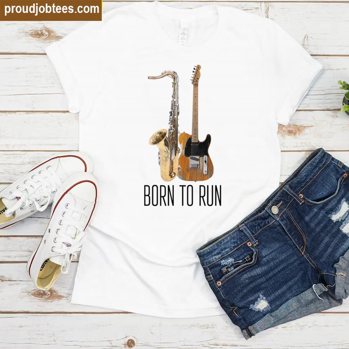 Music Lovers Born To Run Tee Shirt