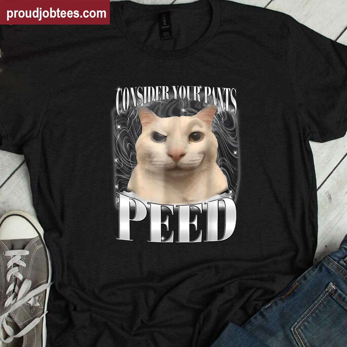 Silly Cat Humor Design Shirt