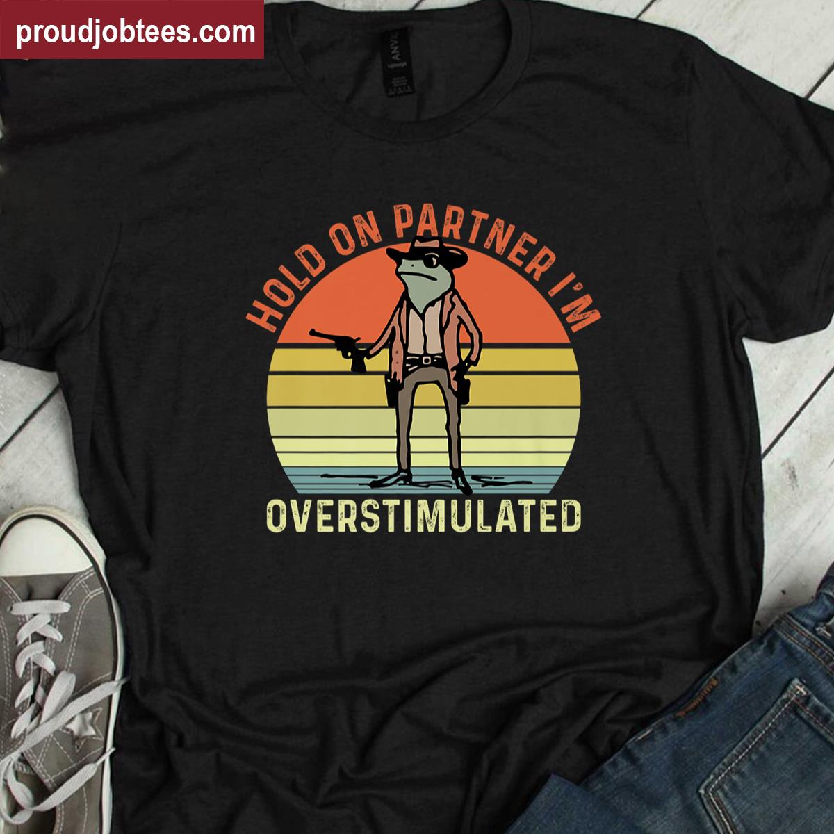 Vintage Cowboy Frog Premium Shirt